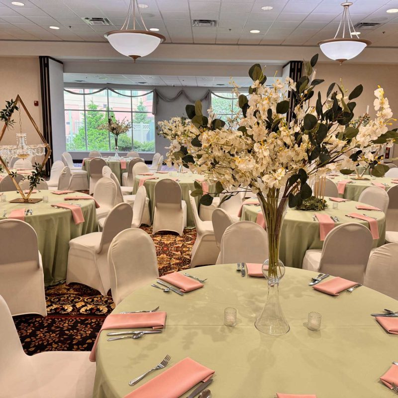 Tour The Wellington when considering Fishers Wedding Venues Near Me image shows collection of decorated tables