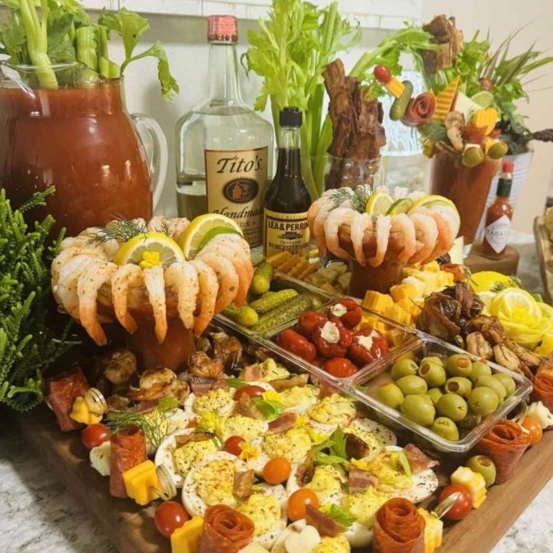 Convenicence and quality sets The Wellington apart from other Fishers Catering Companies image shows collection of foods